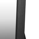 Black Wooden Rectangular Full Length Mirror