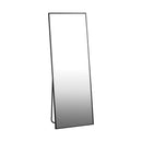 Black Wooden Rectangular Full Length Mirror