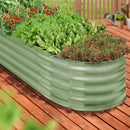 Green Galvanised Raised Garden Bed Planter Box Container