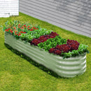 Green Galvanised Raised Garden Bed Planter Box Container