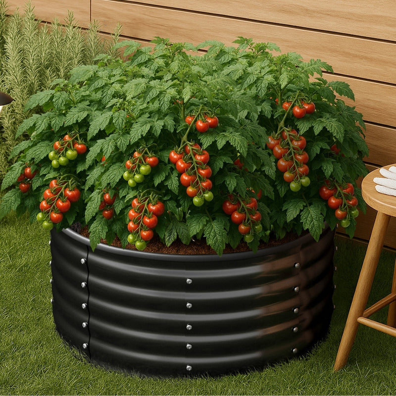 Round Galvanized Steel Garden Bed