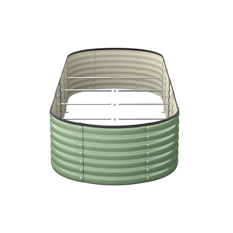 Green Galvanized Raised Garden Bed Planter Box Container