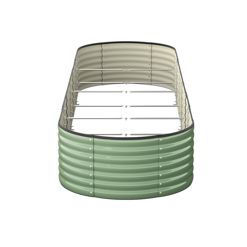 Green Galvanized Raised Garden Bed Planter Box Container