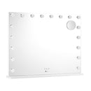 LED Makeup Mirror with 18 Bulbs and Magnifying Glass