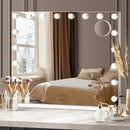 LED Makeup Mirror with 18 Bulbs and Magnifying Glass