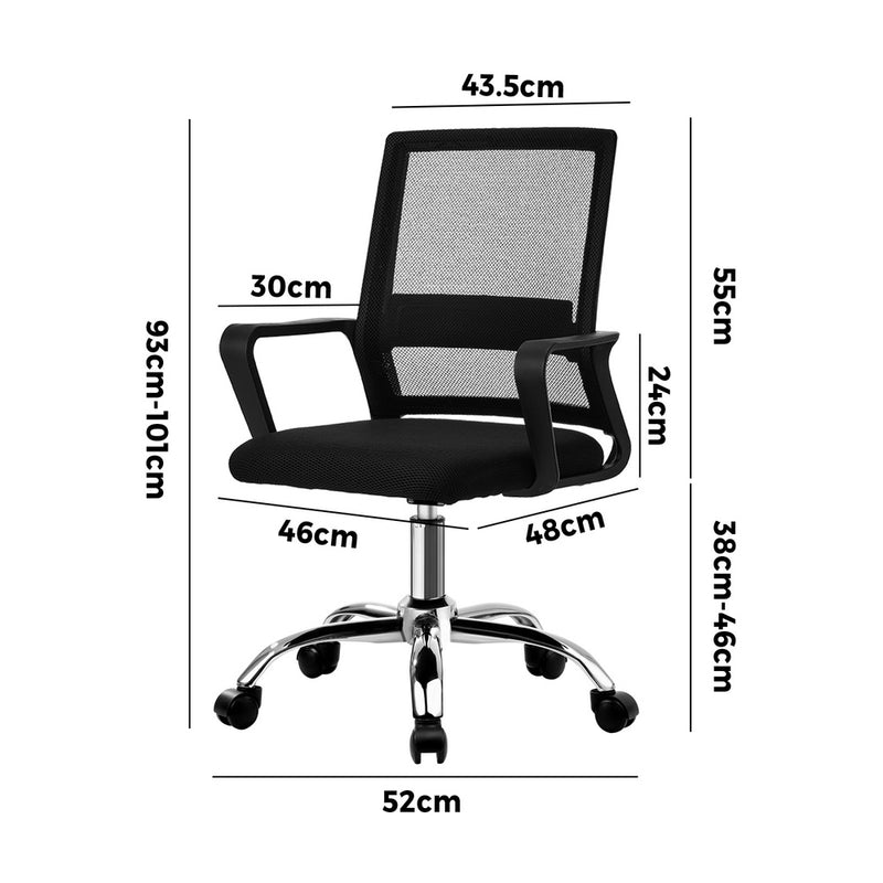 Black Mesh Executive Office Chair Computer Seat