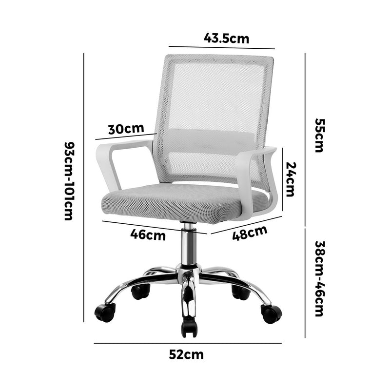 White Mesh Executive Office Chair Computer Seat
