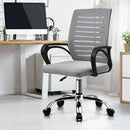 Black and Grey Mesh Office Chair with Breathable Backrest