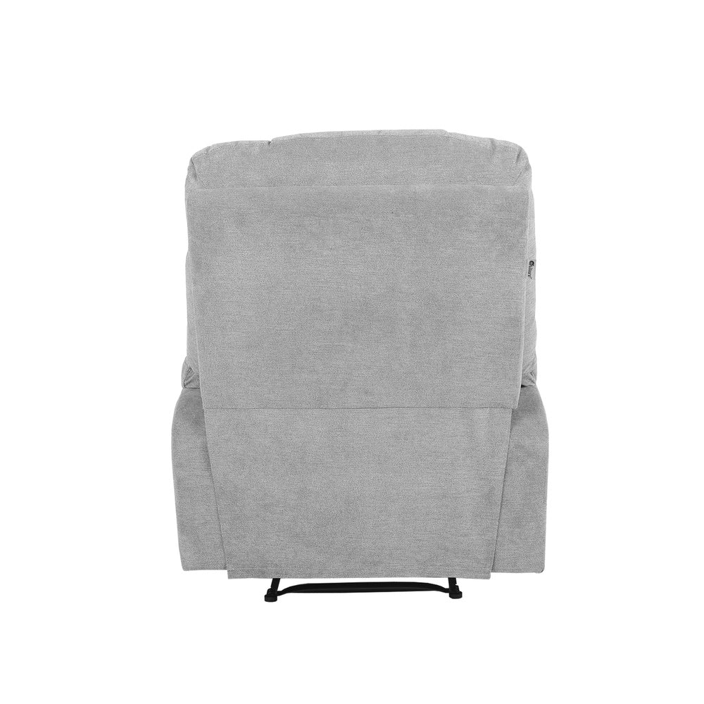Grey Polyester Electric Recliner Massage Chair with Heat Function