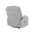 Grey Polyester Electric Recliner Massage Chair with Heat Function