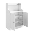 White Buffet Sideboard Cupboard with 2 Doors Hallway Table