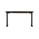 140cm Black and Walnut Electric Height Adjustable Standing Desk with Drawer