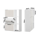 White Shoe Rack Storage Cabinet with Display Shelves