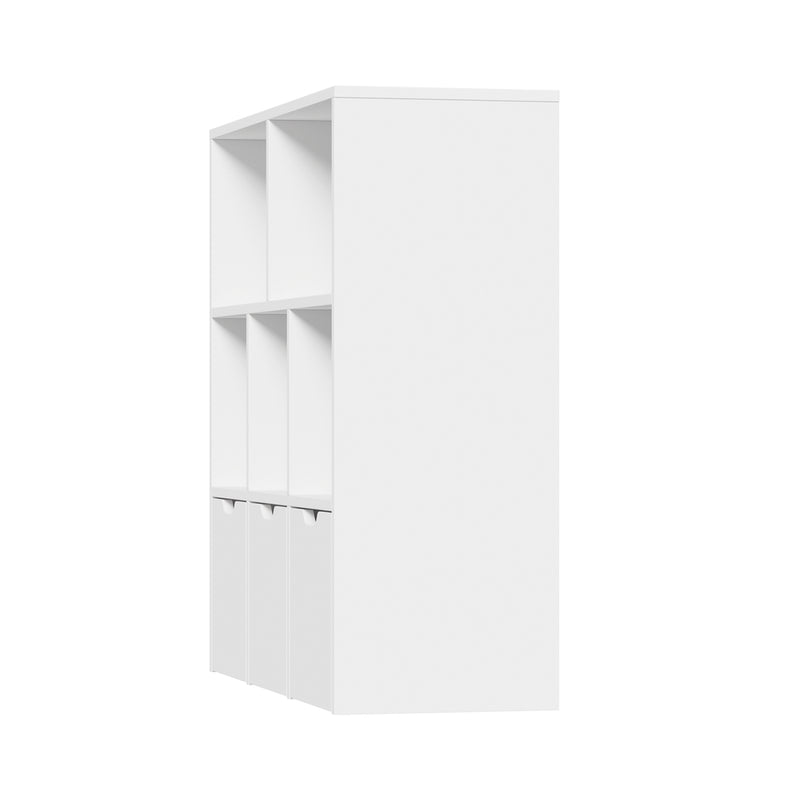 White Kids Storage Organizer Cabinet with Removable Boxes