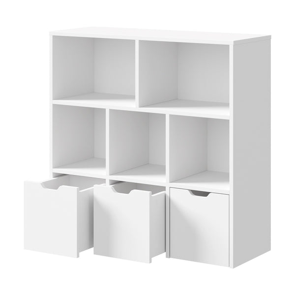 White Kids Storage Organizer Cabinet with Removable Boxes