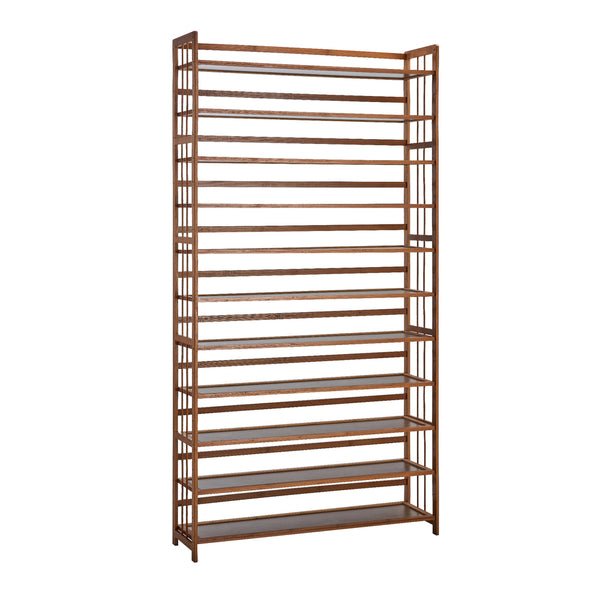 Bamboo Shoe Rack Storage Organizer with 11 Shelves