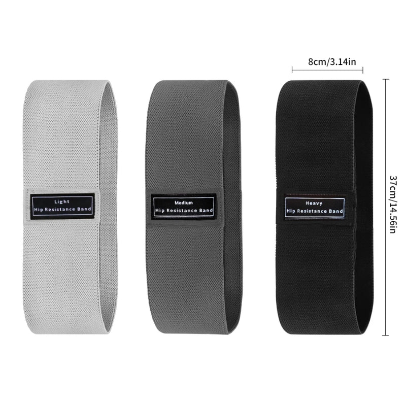 Fabric Resistance Hip Booty Bands Fitness Yoga Strips