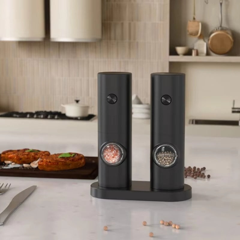 Electric Salt and Pepper Grinder with LED Light