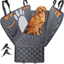 Universal Pet Seat Cover for Car Rear Seat with Visual Mesh Window and Side Zipper