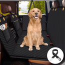 Universal Pet Seat Cover for Car Rear Seat with Visual Mesh Window and Side Zipper