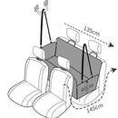 Universal Pet Seat Cover for Car Rear Seat with Visual Mesh Window and Side Zipper