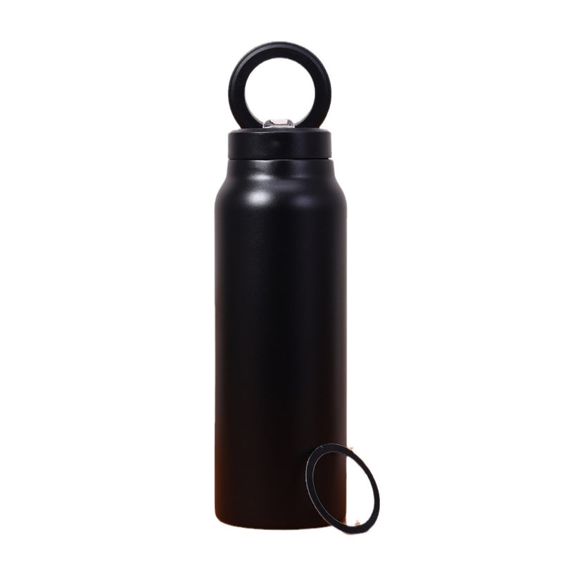 Magnetic Phone Holder Insulated Water Bottle