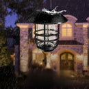 Solar Hanging Outdoor Lantern with Flickering Flames