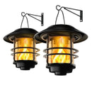 Solar Hanging Outdoor Lantern with Flickering Flames