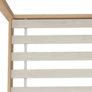 Natural Single Wooden Pine Timber Platform Bed Frame