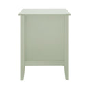 Green Bedside Table Nightstand with Three Drawers