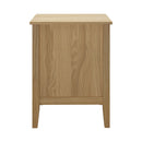 Natural Bedside Table Nightstand with Three Drawers