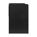 Set of Two Black Bedside Tables Nightstand with Shelf