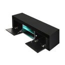 Black Gloss TV Stand Cabinet Entertainment Unit with RGB LED