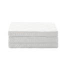 White 3-Fold Foldable Foam Mattress