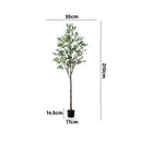 210cm Lifelike Artificial Olive Tree Faux Potted Plant