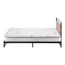 King Single Metal Platform Bed Frame with Mattress