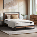 King Single Metal Platform Bed Frame with Mattress