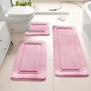 3pcs set Household Non-Slip Bath Mat Absorbent Floor Rug
