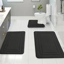 3pcs set Household Non-Slip Bath Mat Absorbent Floor Rug
