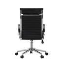 Black High Back Leather Swivel Office Chair