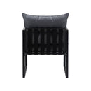 2 Pieces Grey PE Wicker Outdoor Patio Garden Sofa Set