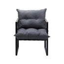2 Pieces Grey PE Wicker Outdoor Patio Garden Sofa Set