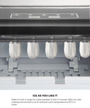 Stainless Steel Portable Ice Maker with Ice Cube Scoop