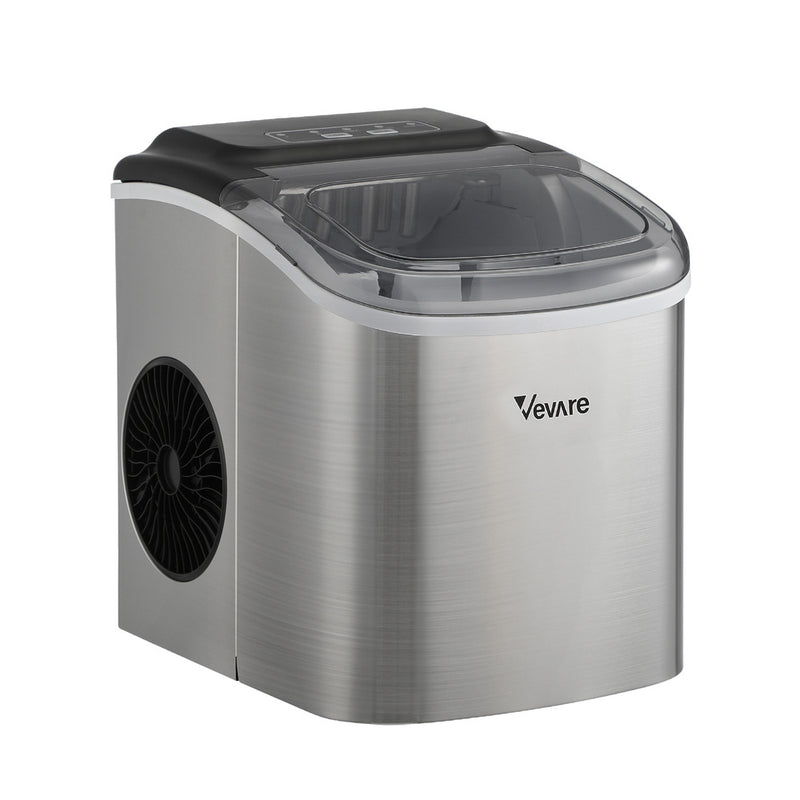 Stainless Steel Portable Ice Maker with Ice Cube Scoop