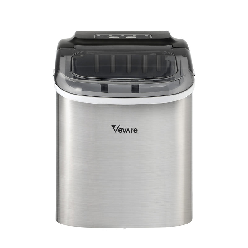 Stainless Steel Portable Ice Maker with Ice Cube Scoop