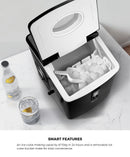 Black Portable Ice Maker 3L with Ice Cube Scoop 15kg