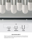 Black Portable Ice Maker 3L with Ice Cube Scoop 15kg