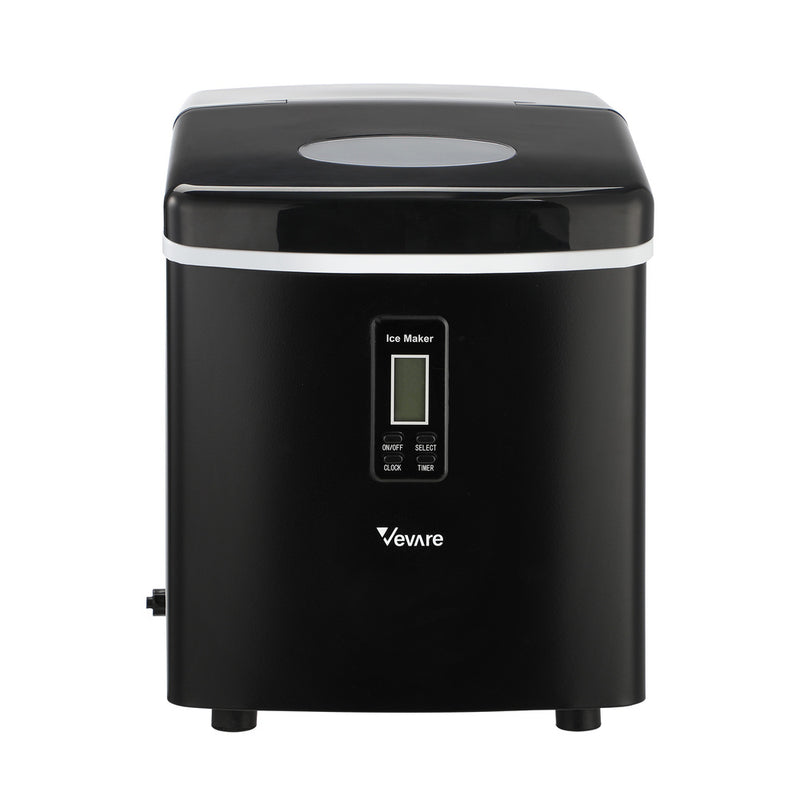 Black Portable Ice Maker 3L with Ice Cube Scoop 15kg