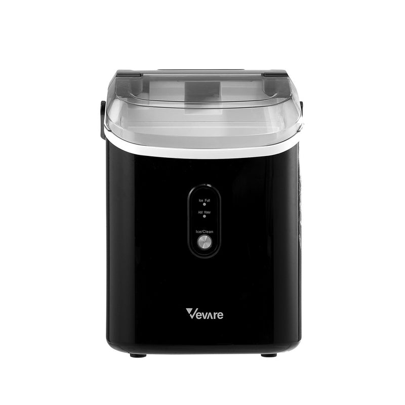 Black Nugget Portable Ice Maker with Ice Cube Scoop 15kg