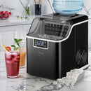 Stainless Steel Portable Ice Maker 3.2L with Ice Cube Scoop